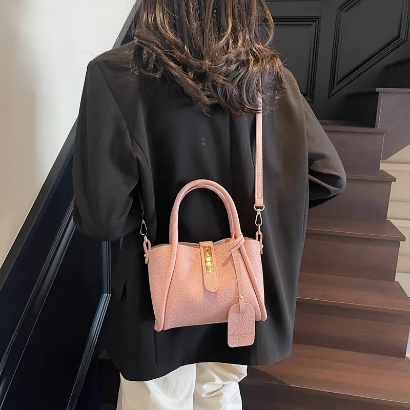 Yalu PU Crossbody Handbag Regular Women's Black/Gray/Khaki/Pink-23