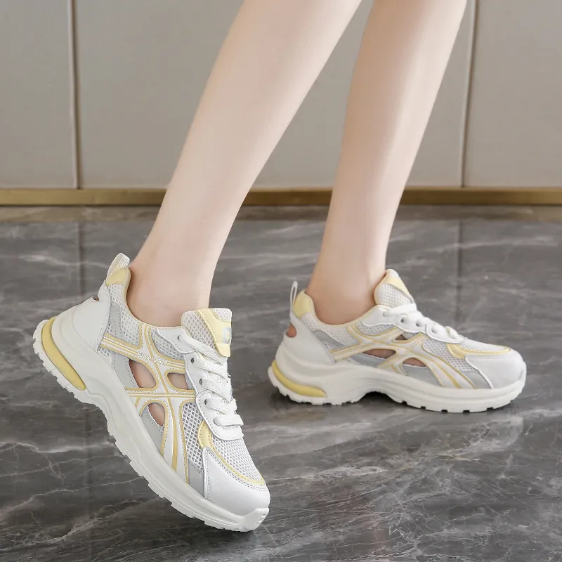 SUPEREDGE Breathable Lightweight Rebound Low Top Casual Shoes Women's-1