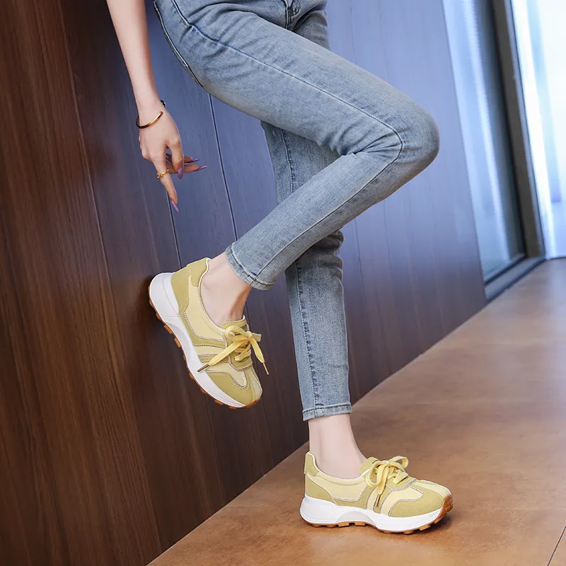 SUPEREDGE Slip Resistant, Breathable, Height Increasing Low Top Casual Shoes Women's-12