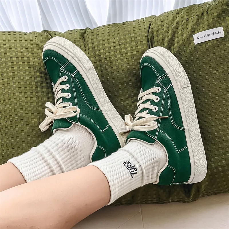 SUPEREDGE Cushioning, Impact Resistant, Abrasion Resistant Low Top Skateboard Shoes Men's Green-5