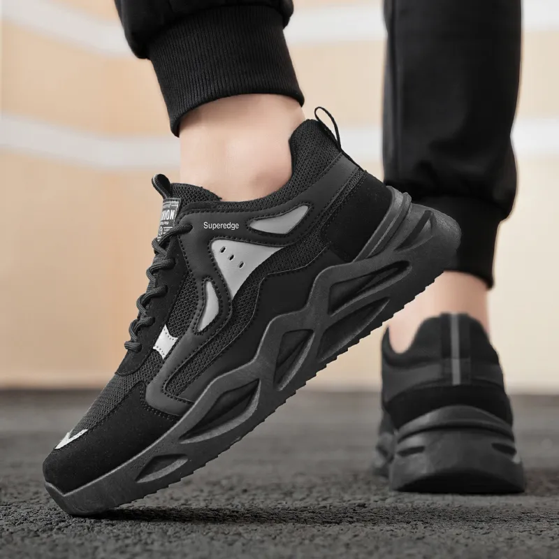SUPEREDGE Breathable Lightweight Rebound Low Top Casual Shoes Men's-4