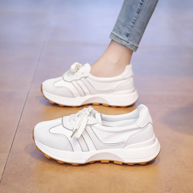 SUPEREDGE Slip Resistant, Breathable, Height Increasing Low Top Casual Shoes Women's-6