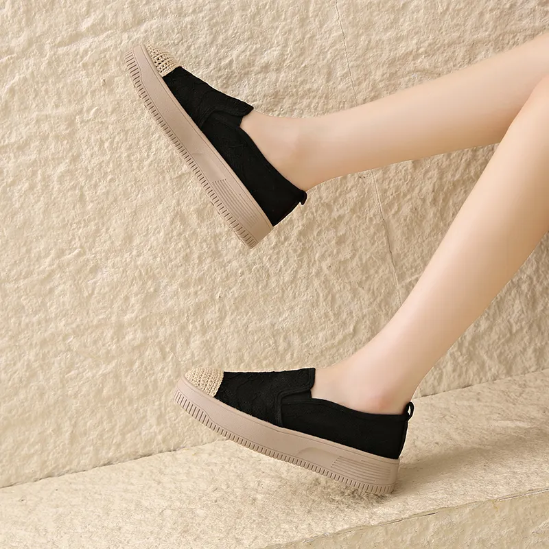 SUPEREDGE Breathable And Wear resistant Low Top Casual Shoes Women's-4