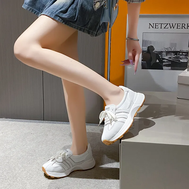 SUPEREDGE Slip Resistant, Breathable, Height Increasing Low Top Casual Shoes Women's-9