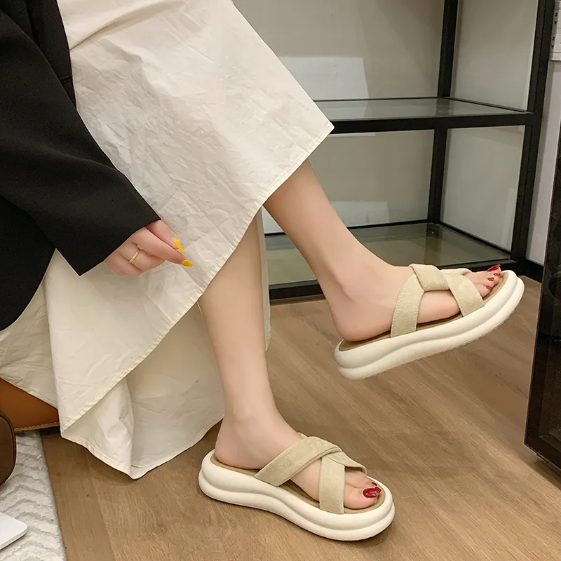 SUPEREDGE Quiet, Slip Resistant, Odor Resistant Slide Slippers Women's-3