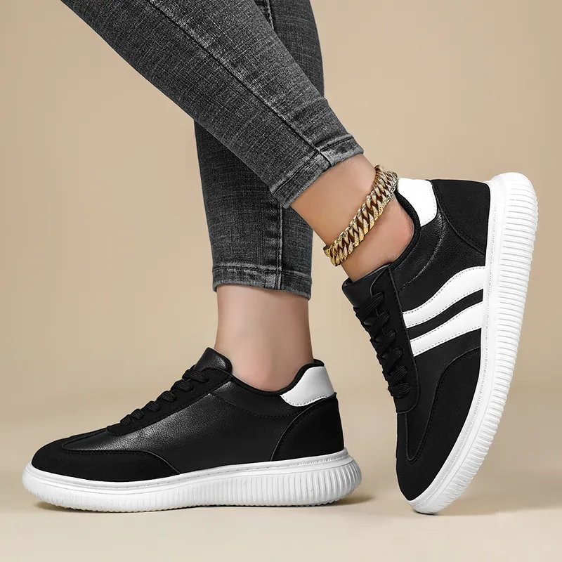 SUPEREDGE Slip Resistant And Breathable Low Top Skateboard Shoes Women's-1