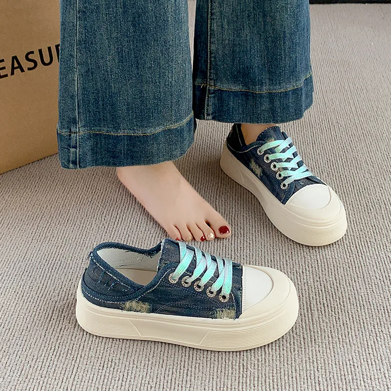 SUPEREDGE Anti Slip Wear Resistant Low Top Casual Shoes Women's-7