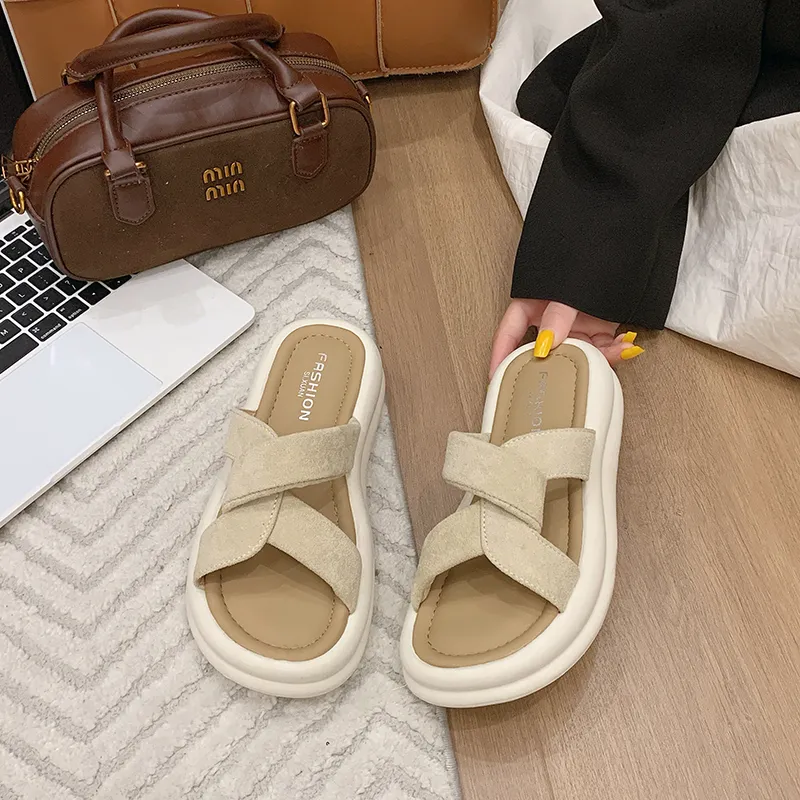 SUPEREDGE Quiet, Slip Resistant, Odor Resistant Slide Slippers Women's-1
