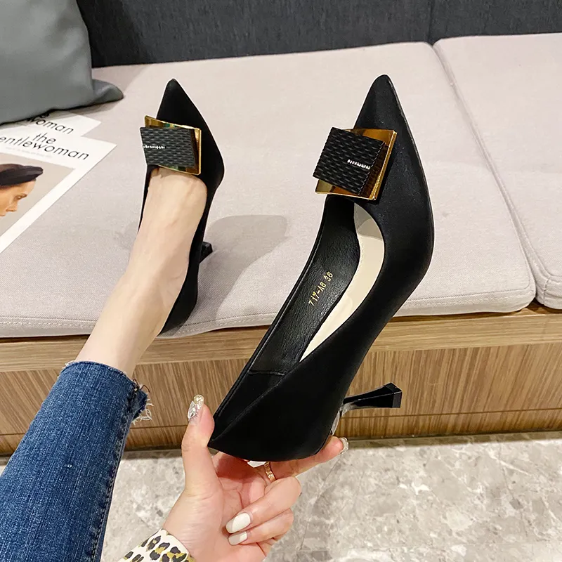 SUPEREDGE Slim Heel High Heels 7CM Women's-3