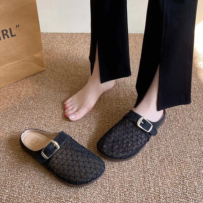 SUPEREDGE Odor Resistant Slip Resistant Closed Toe Slippers Women's-12