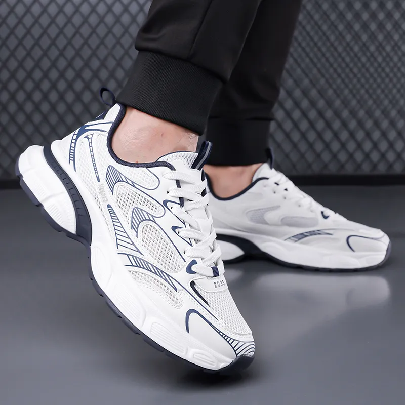 SUPEREDGE Slip Resistant And Abrasion Resistant Coverage Low Top Chunky Sneakers Unisex-5