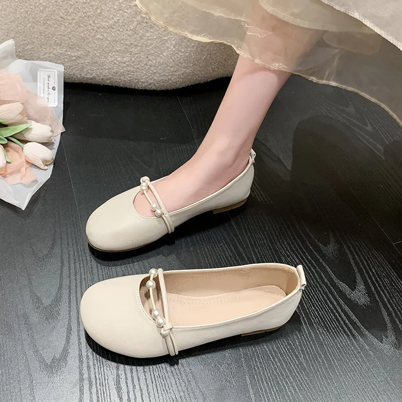 SUPEREDGE Women's Casual Shoes Women's Apricot-4