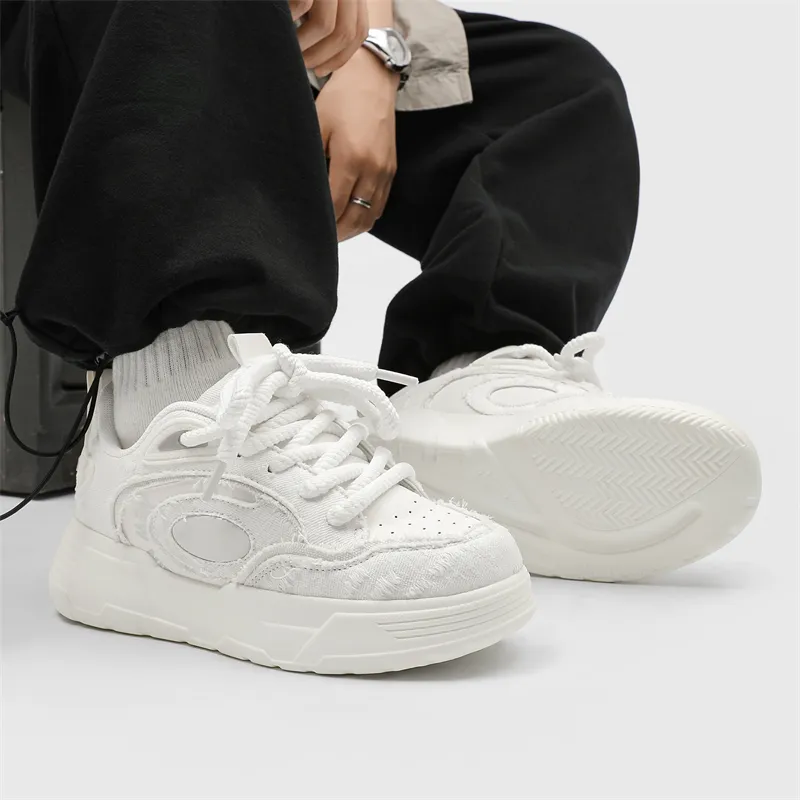 SUPEREDGE Coverage Slip Resistant And Abrasion Resistant Low Top Skateboard Shoes Unisex-4