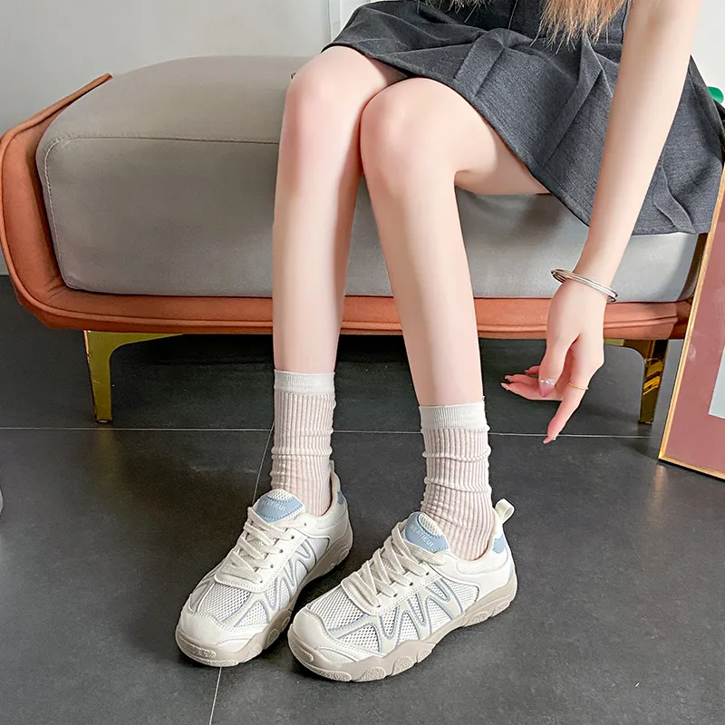 SUPEREDGE Breathable And Lightweight Low Top Chunky Sneakers Women's-1