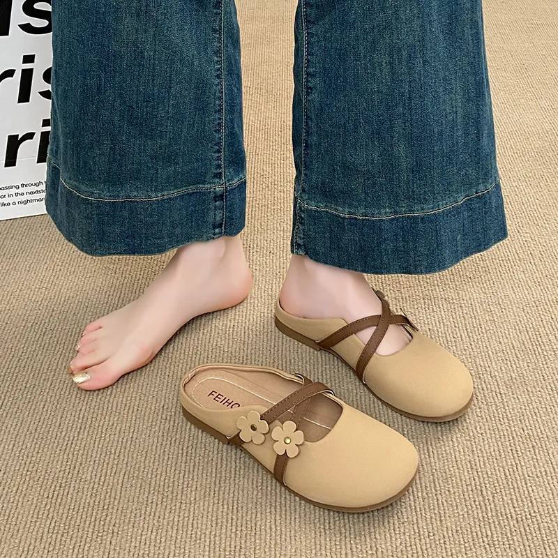 SUPEREDGE Quiet Abrasion Resistant Closed Toe Slippers Women's-2