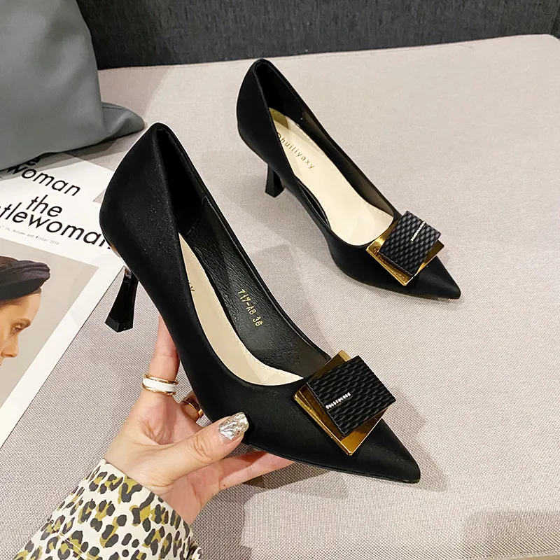 SUPEREDGE Slim Heel High Heels 7CM Women's-2