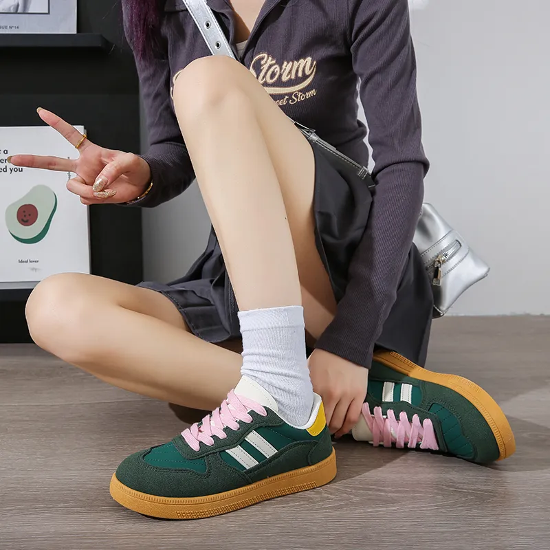 SUPEREDGE Anti Slip Wear Resistant Low Top Skateboard Shoes Women's-9