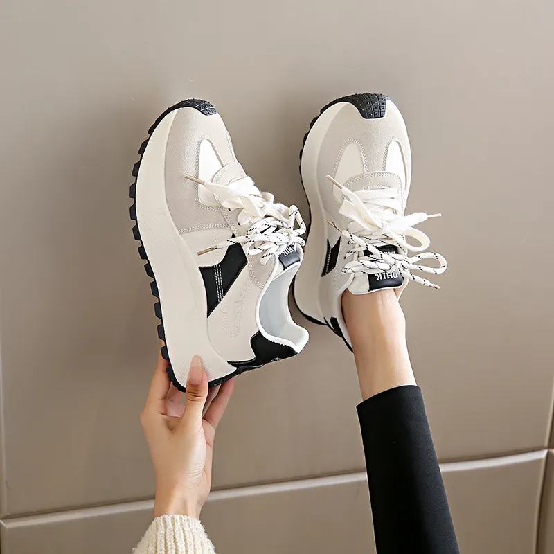 SUPEREDGE Slip Resistant And Abrasion Resistant Coverage Low Top Chunky Sneakers Women's-19