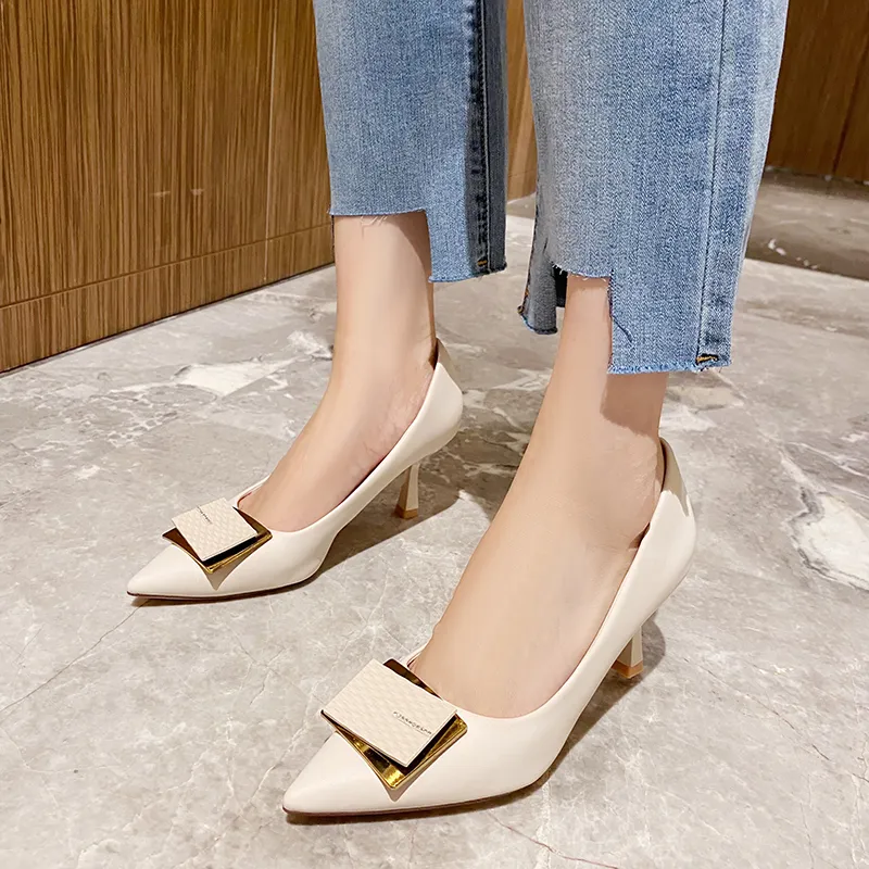 SUPEREDGE Slim Heel High Heels 7CM Women's-9