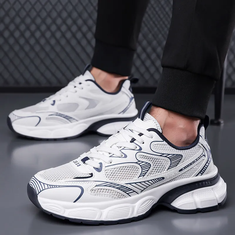 SUPEREDGE Slip Resistant And Abrasion Resistant Coverage Low Top Chunky Sneakers Unisex-6