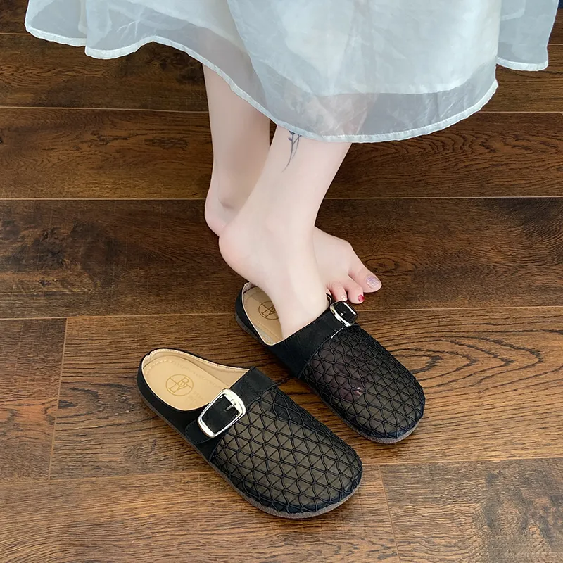 SUPEREDGE Odor Resistant Slip Resistant Closed Toe Slippers Women's-11