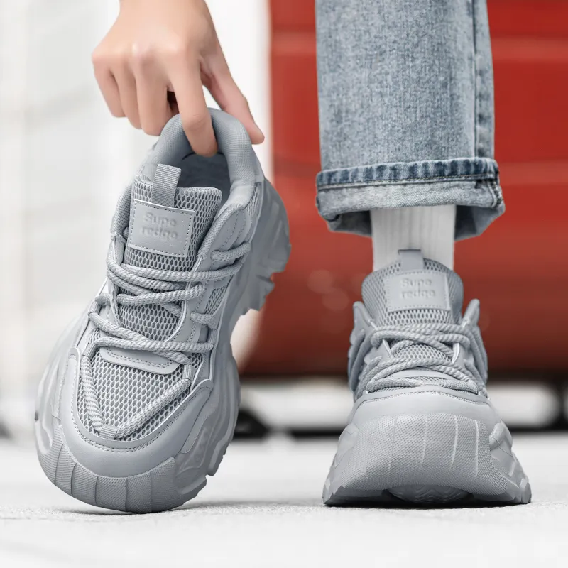 SUPEREDGE Slip Resistant And Abrasion Resistant Coverage Low Top Chunky Sneakers Men's-14