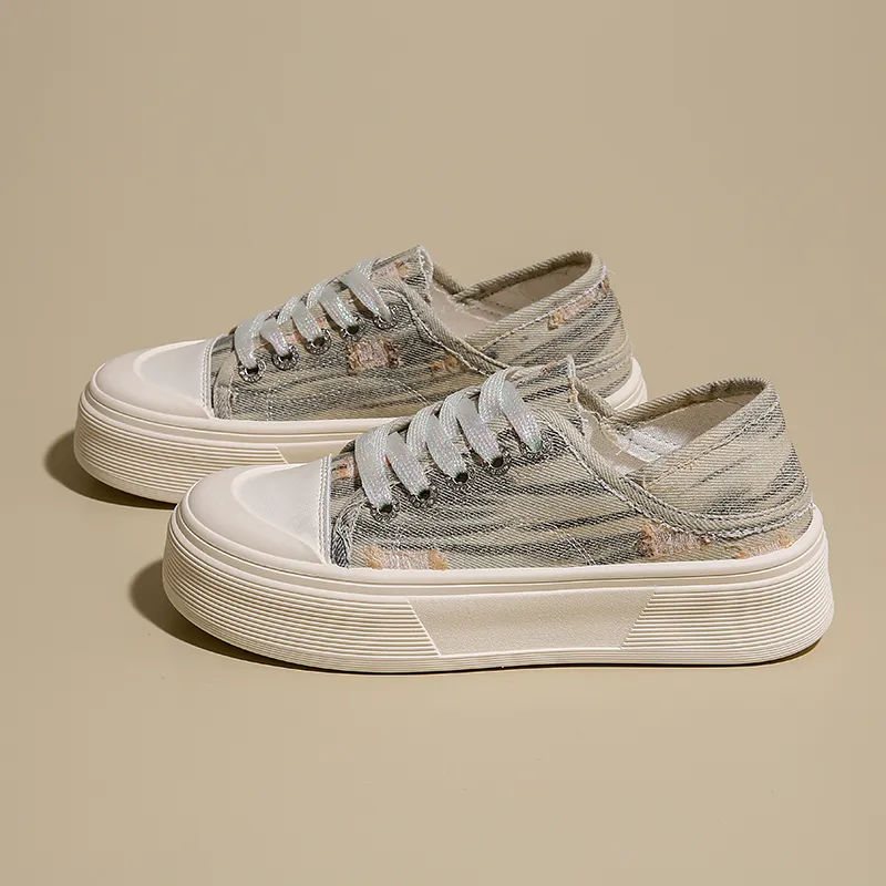 SUPEREDGE Slip Resistant, Breathable, Lightweight Low Top Canvas Shoes Women's-2