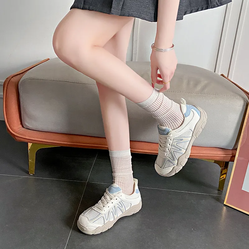 SUPEREDGE Breathable And Lightweight Low Top Chunky Sneakers Women's-2