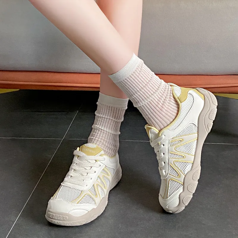 SUPEREDGE Breathable And Lightweight Low Top Chunky Sneakers Women's-8