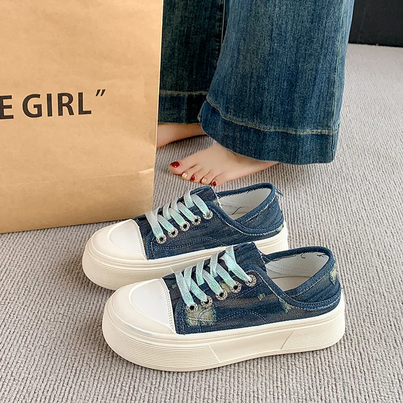 SUPEREDGE Anti Slip Wear Resistant Low Top Casual Shoes Women's-6