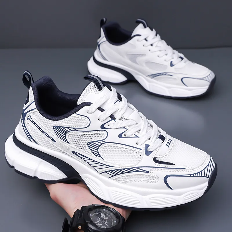 SUPEREDGE Slip Resistant And Abrasion Resistant Coverage Low Top Chunky Sneakers Unisex-7