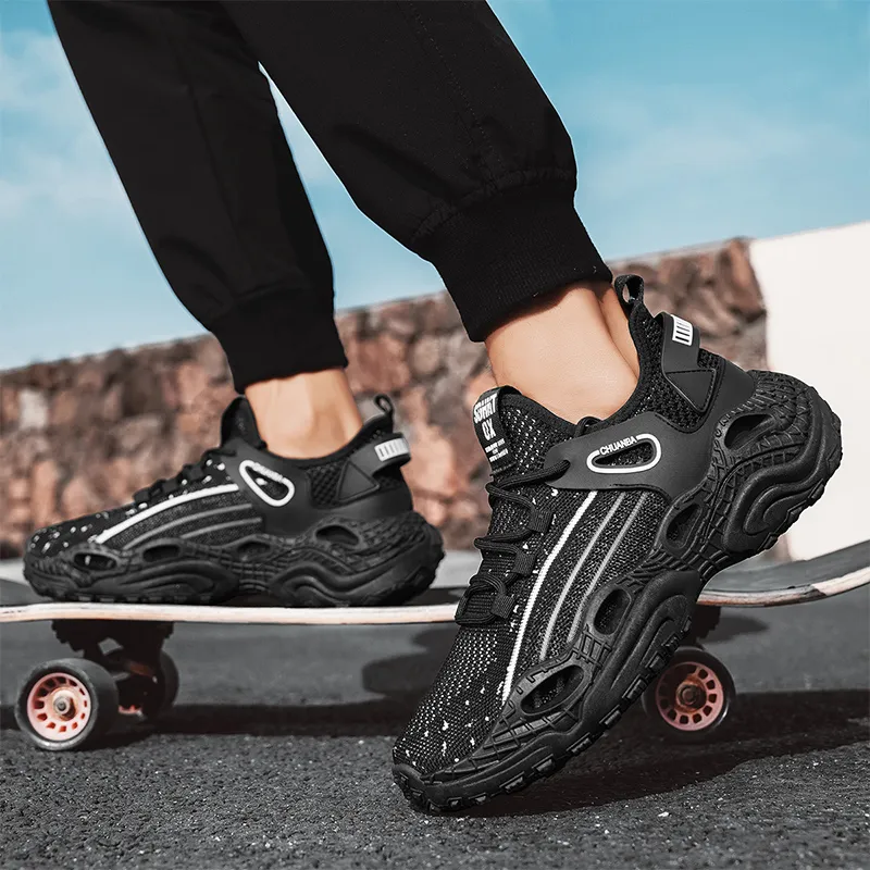 SUPEREDGE Breathable Lightweight Rebound Low Top Casual Shoes Men's-4