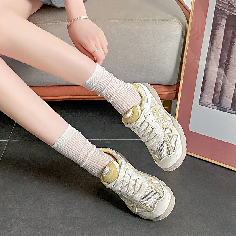 SUPEREDGE Breathable And Lightweight Low Top Chunky Sneakers Women's-7