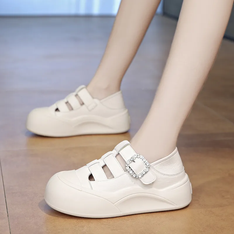 SUPEREDGE Anti Slip Wear Resistant Low Top Casual Shoes Women's-2