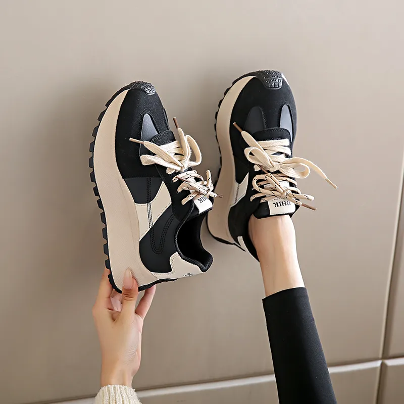 SUPEREDGE Slip Resistant And Abrasion Resistant Coverage Low Top Chunky Sneakers Women's-3