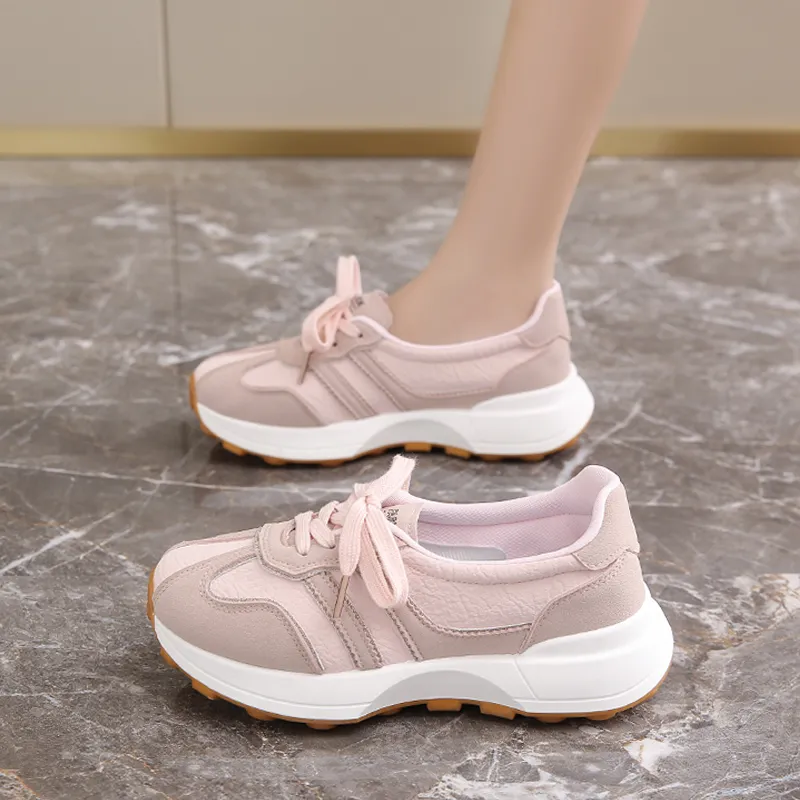 SUPEREDGE Slip Resistant, Breathable, Height Increasing Low Top Casual Shoes Women's-4