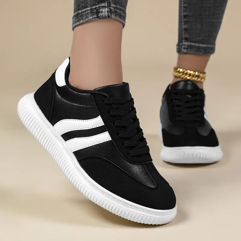SUPEREDGE Slip Resistant And Breathable Low Top Skateboard Shoes Women's-3
