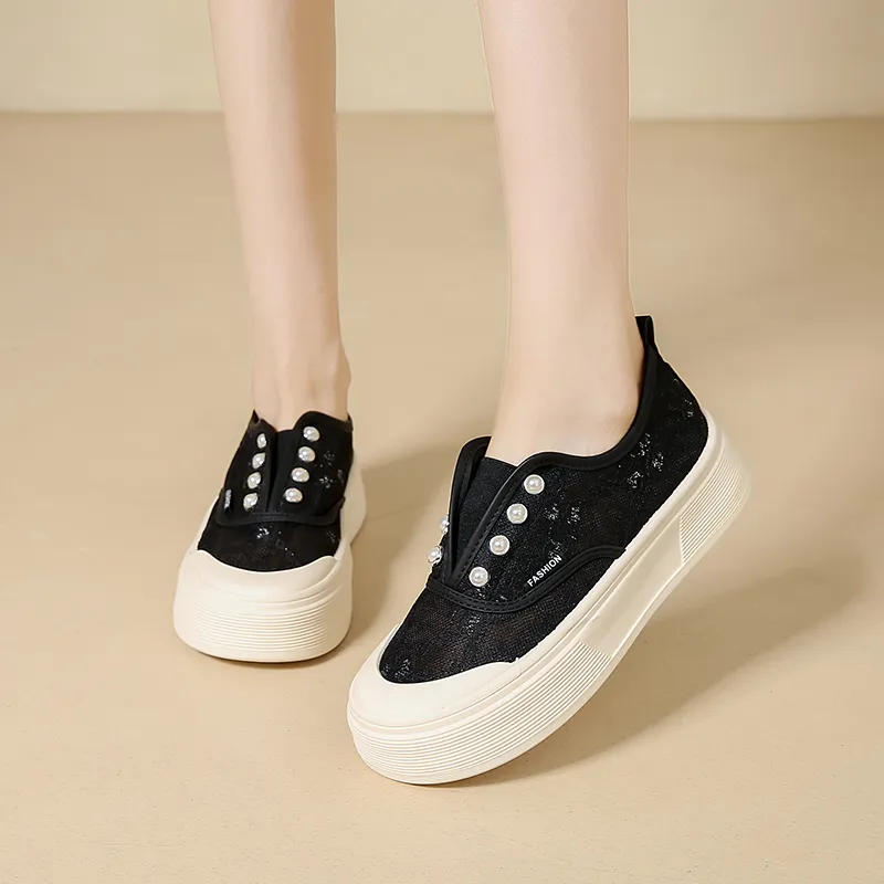 SUPEREDGE Slip Resistant And Breathable Low Top Skateboard Shoes Women's-5