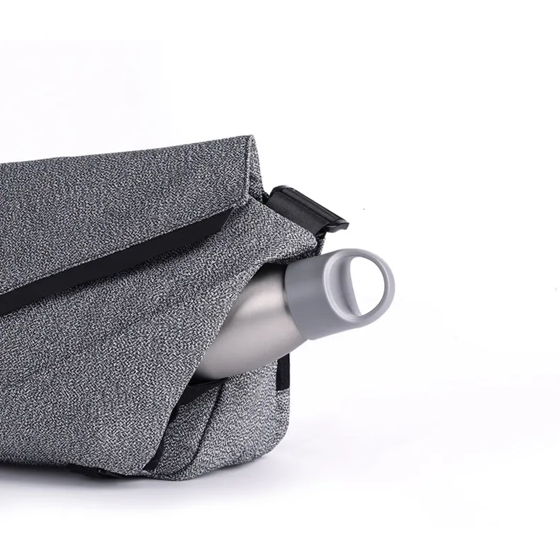 KINGSONS Polyester Sling Bag Small Size Unisex Dark Gray-2