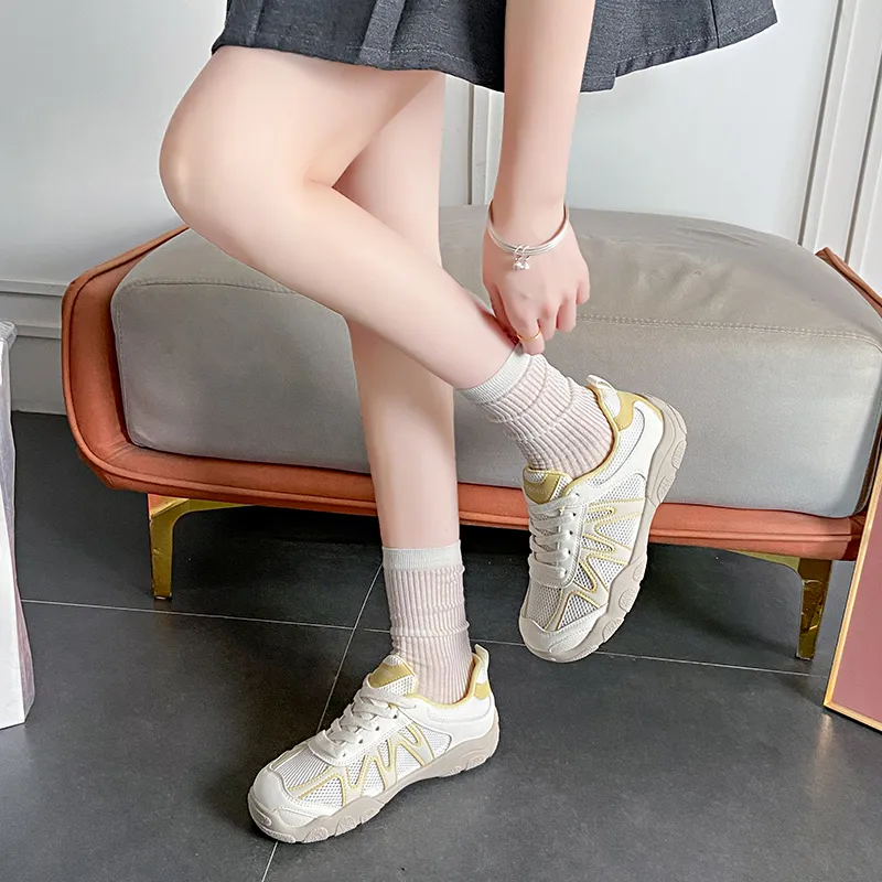 SUPEREDGE Breathable And Lightweight Low Top Chunky Sneakers Women's-6