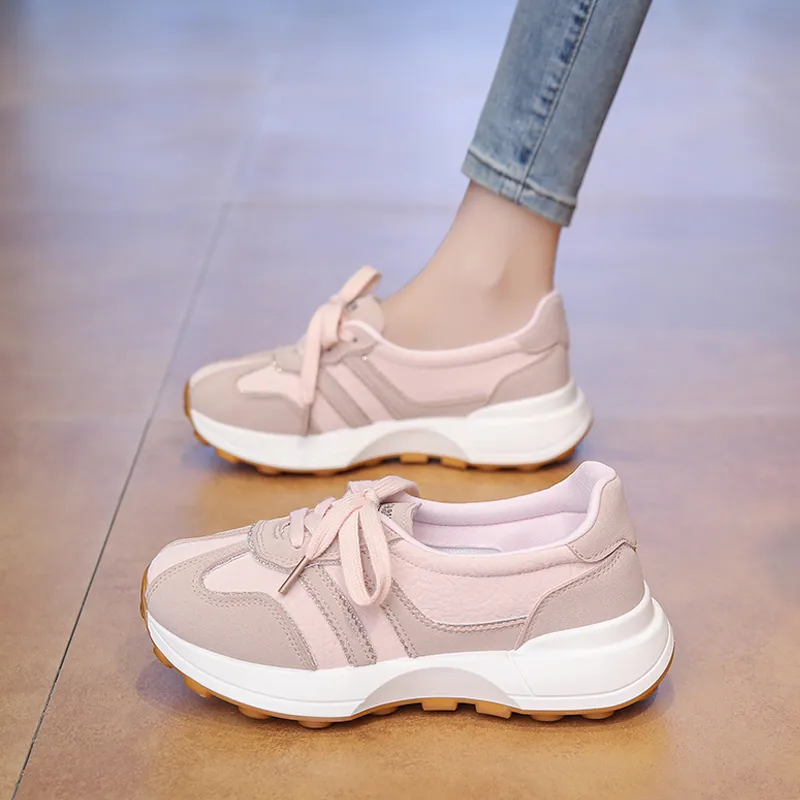 SUPEREDGE Slip Resistant, Breathable, Height Increasing Low Top Casual Shoes Women's-1