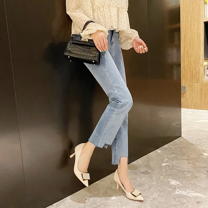 SUPEREDGE Slim Heel High Heels 7CM Women's-10