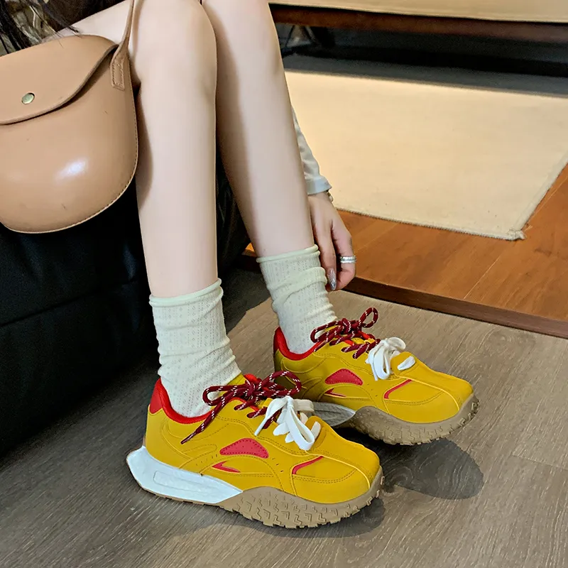 SUPEREDGE Anti Slip Wear Resistant Low Top Casual Shoes Women's-4