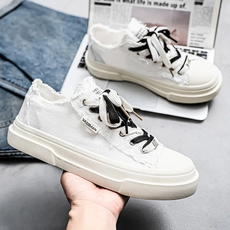 SUPEREDGE Abrasion Resistant Slip Resistant Low Top Canvas Shoes Men's-8