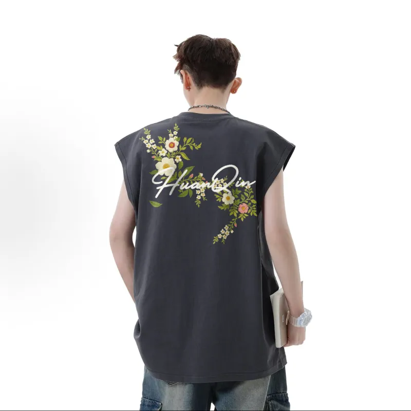 HUANQIU Tank Tops Unisex-20