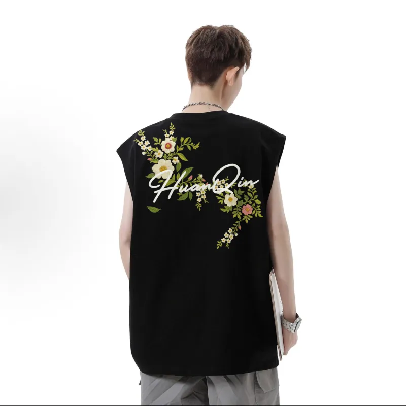 HUANQIU Tank Tops Unisex-9