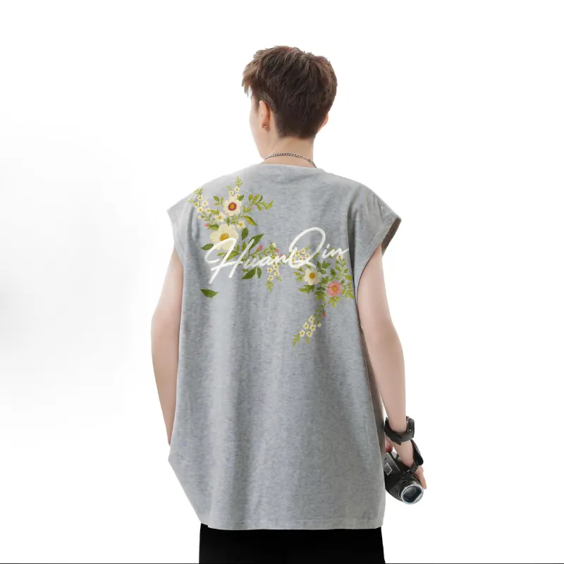 HUANQIU Tank Tops Unisex-15