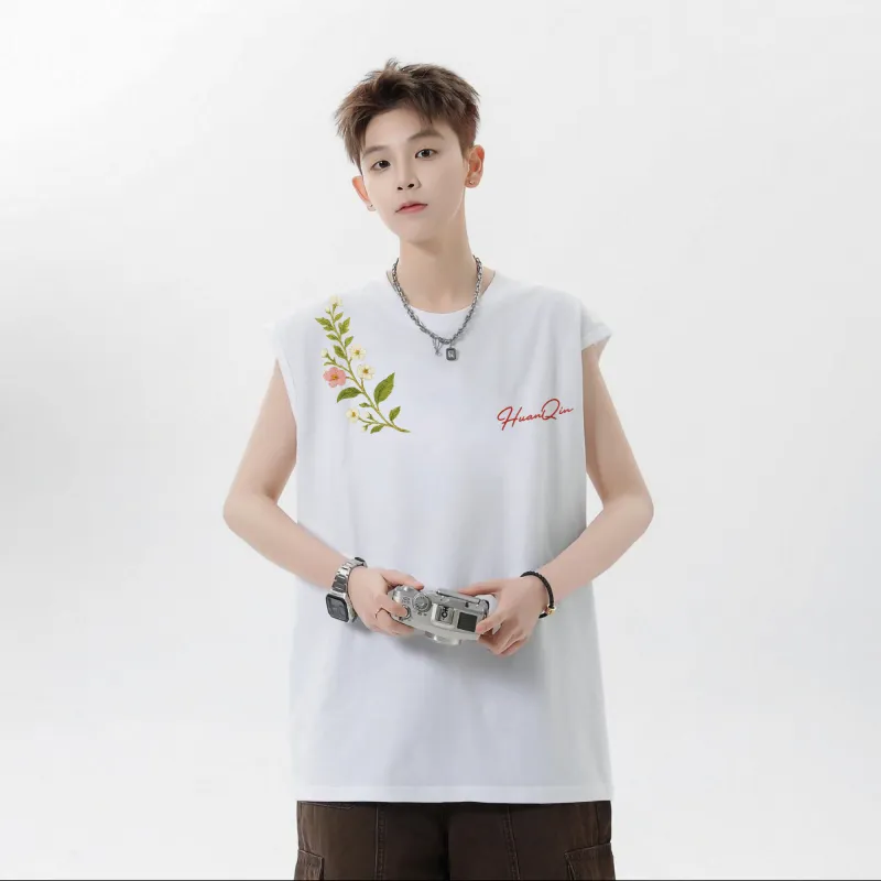 HUANQIU Tank Tops Unisex-3