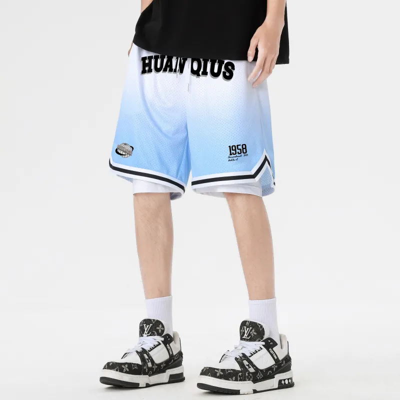HUANQIU Casual Shorts Unisex-14