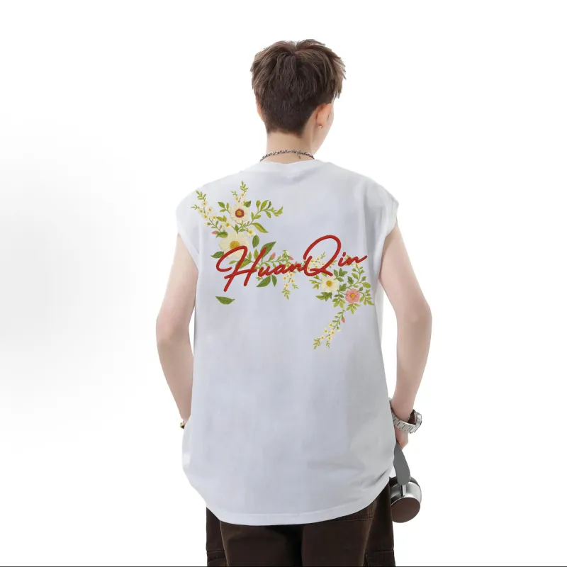 HUANQIU Tank Tops Unisex-5